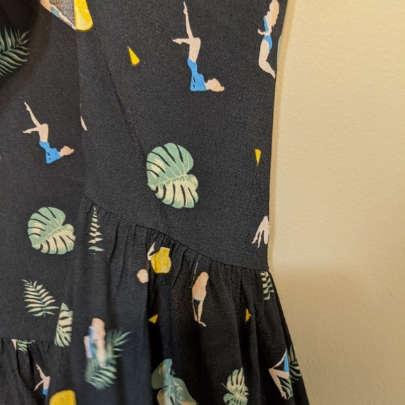 Pin up lemon print blouse top Frnch blouse - Picture 7 of 10